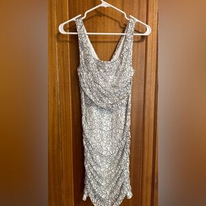 Express Size 4 Ruched Bodycon Lace Dress